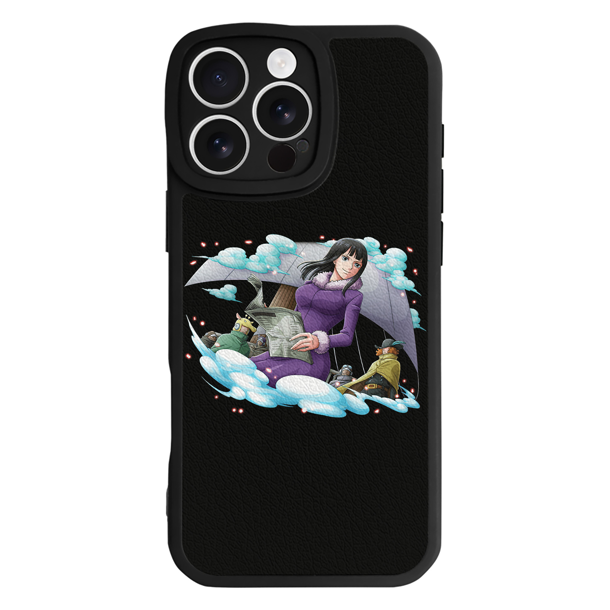 （画像用） ワンピース ニコ・ロビン ONE PIECE Nico Robin 【iPhone 16シリーズ対応】シリコンスマホケース（レザー調） 材質：シリコン